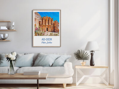 Stylish living room with Petra photo decor