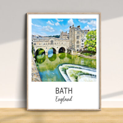 Pulteney Bridge in Bath, England wall art