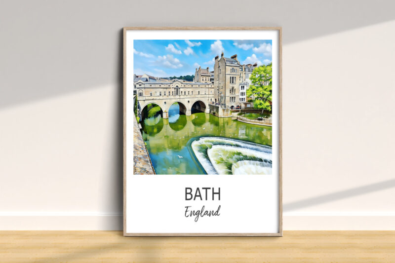 Pulteney Bridge in Bath, England wall art