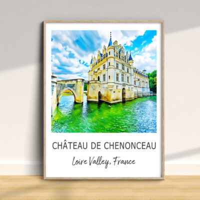 Château de Chenonceau over river in France