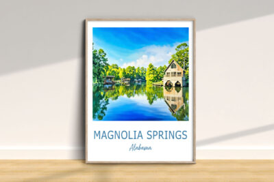 Magnolia Springs Alabama artwork reflection landscape