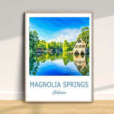 Magnolia Springs Alabama artwork reflection landscape