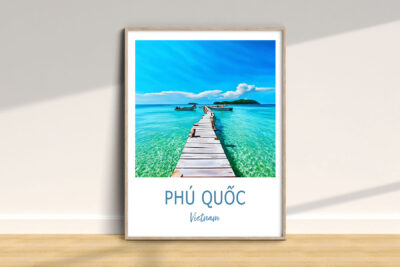 Tropical island pier, Phú Quốc Vietnam poster