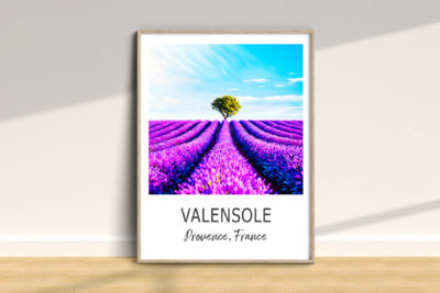 Lavender fields poster, Valensole, Provence, France