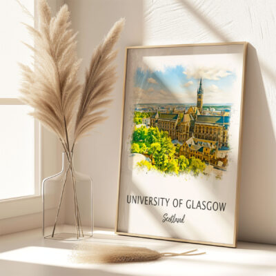 University of Glasgow artwork by sunlight.