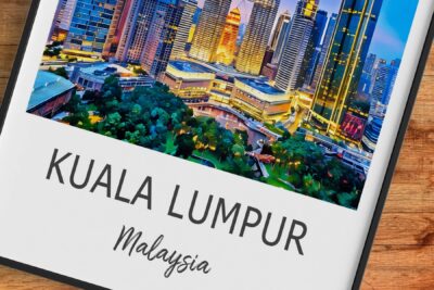 Kuala Lumpur skyline at night, Malaysia cityscape.