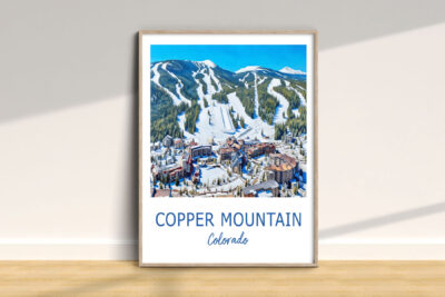 Copper Mountain Colorado ski resort artwork
