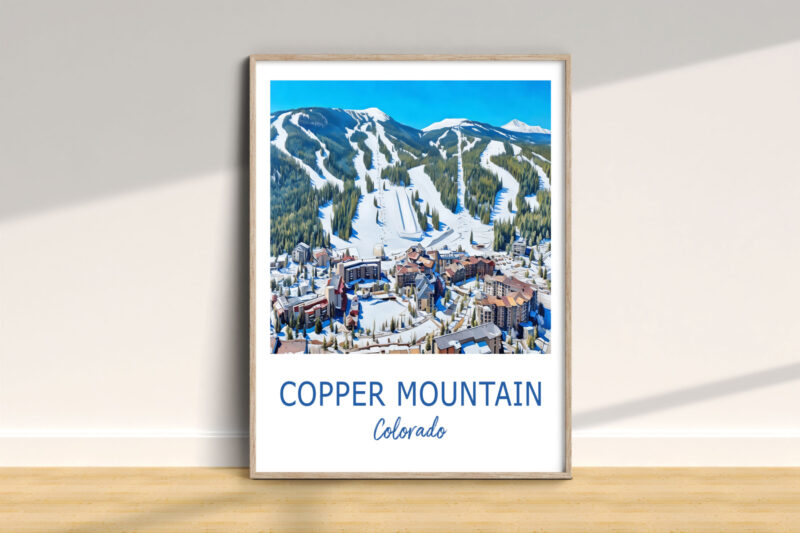 Copper Mountain Colorado ski resort artwork
