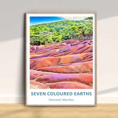 Poster of Seven Coloured Earths in Mauritius