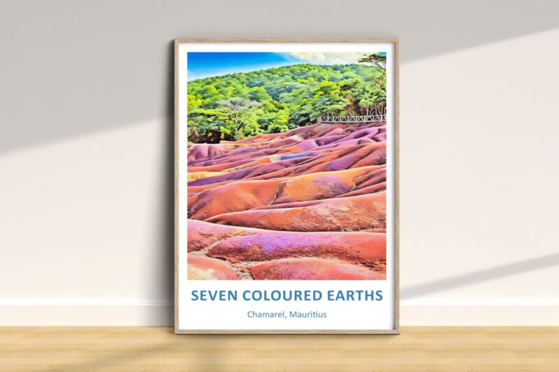 Poster of Seven Coloured Earths in Mauritius