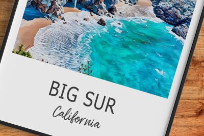 Big Sur coastline, California, scenic ocean view