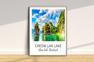 Scenic Cheow Lan Lake, Khao Sok, Thailand poster
