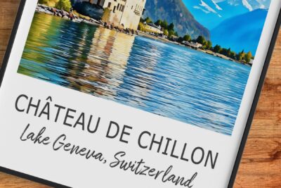 Château de Chillon by Lake Geneva, Switzerland.
