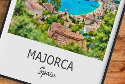 Scenic view of Majorca coastline, Spain.