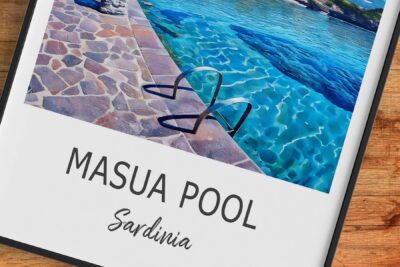 Masua Pool, Sardinia scenic view.