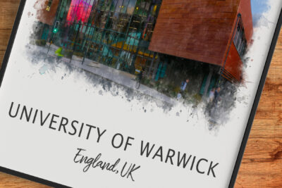 University of Warwick modern campus building, England, UK.