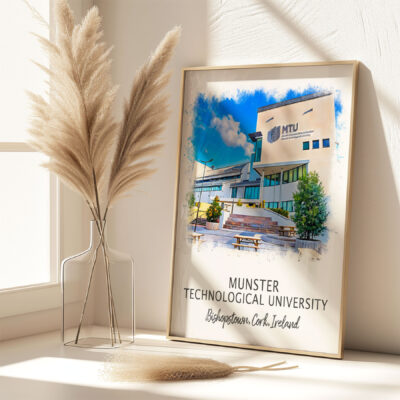 Munster Technological University campus illustration in sunlight.