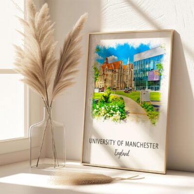 University of Manchester artwork in bright room