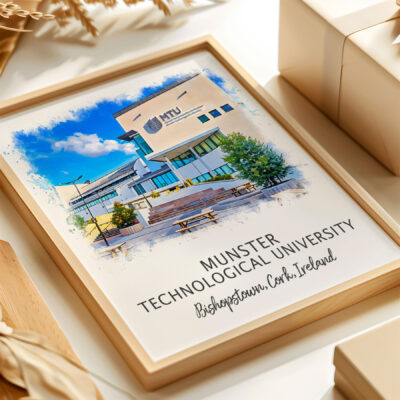 Munster Technological University framed campus sketch
