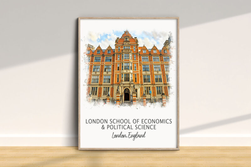 London School of Economics building illustration