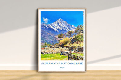 Sagarmatha National Park poster in Nepal