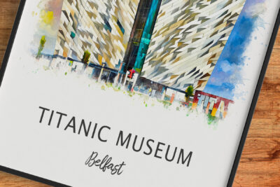 Titanic Museum artwork in Belfast frame