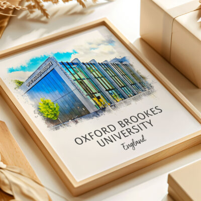 Oxford Brookes University building illustration, England.