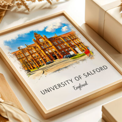 University of Salford framed photograph, England.