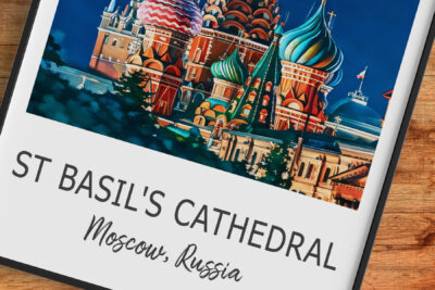St. Basil's Cathedral poster, Moscow, Russia