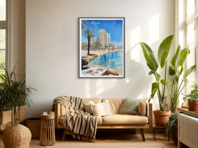 Cozy living room with sunlight and plants.