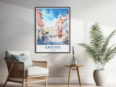 Cascais Portugal artwork in stylish modern interior.