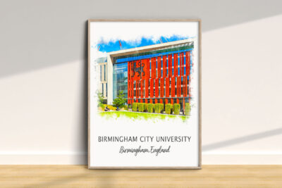 Birmingham City University building artwork display