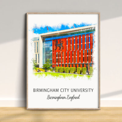 Birmingham City University building artwork display