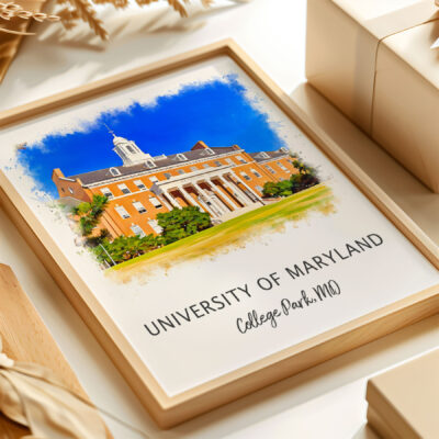 University of Maryland, College Park framed artwork.