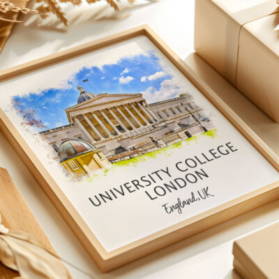 University College London framed art print, England, UK.