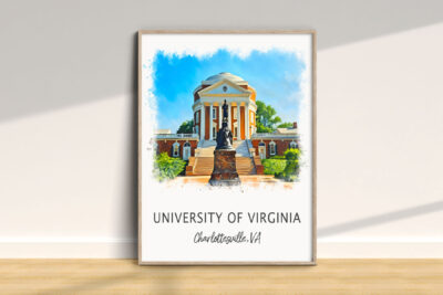 University of Virginia poster, Charlottesville, VA